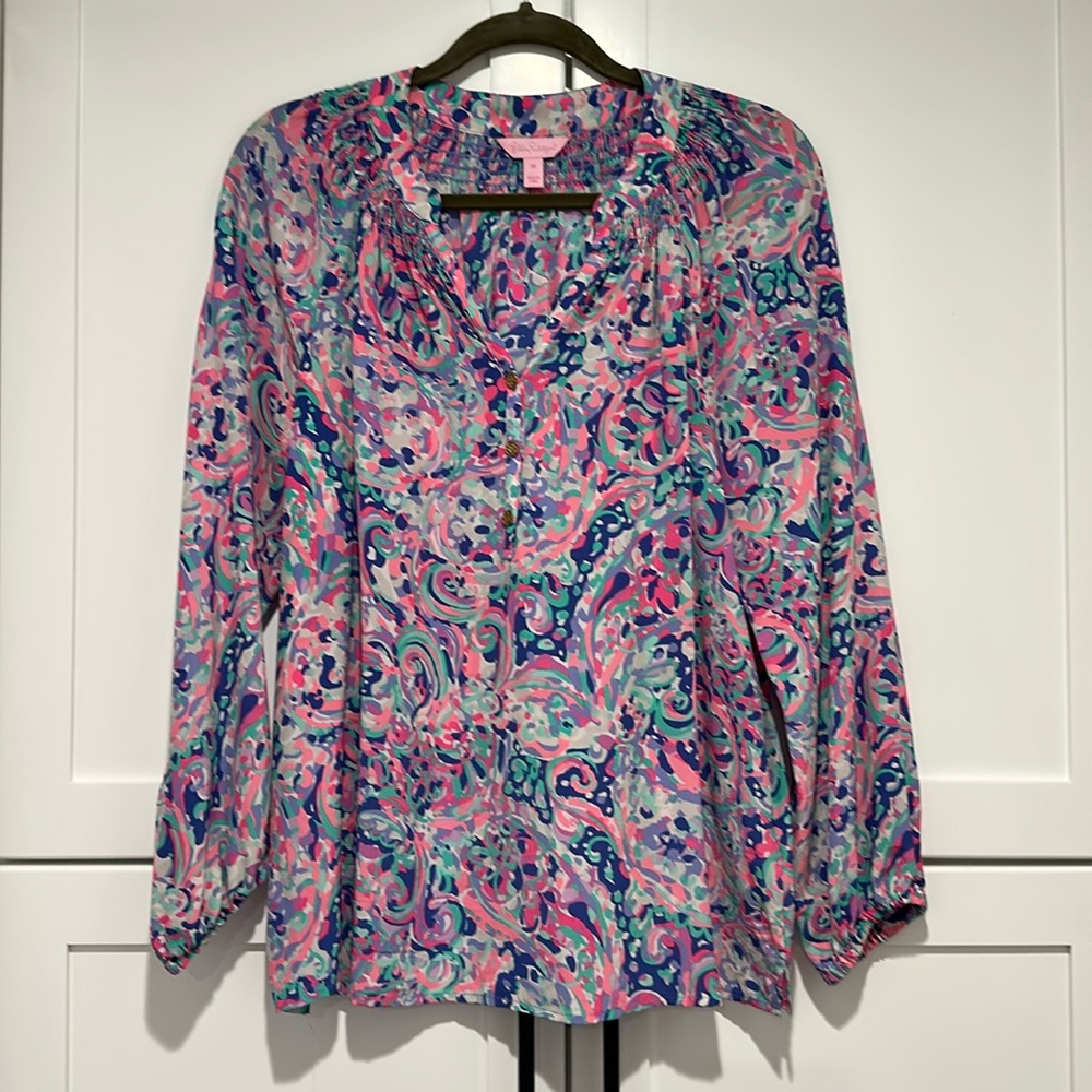 Lilly Pulitzer 100% silk size medium